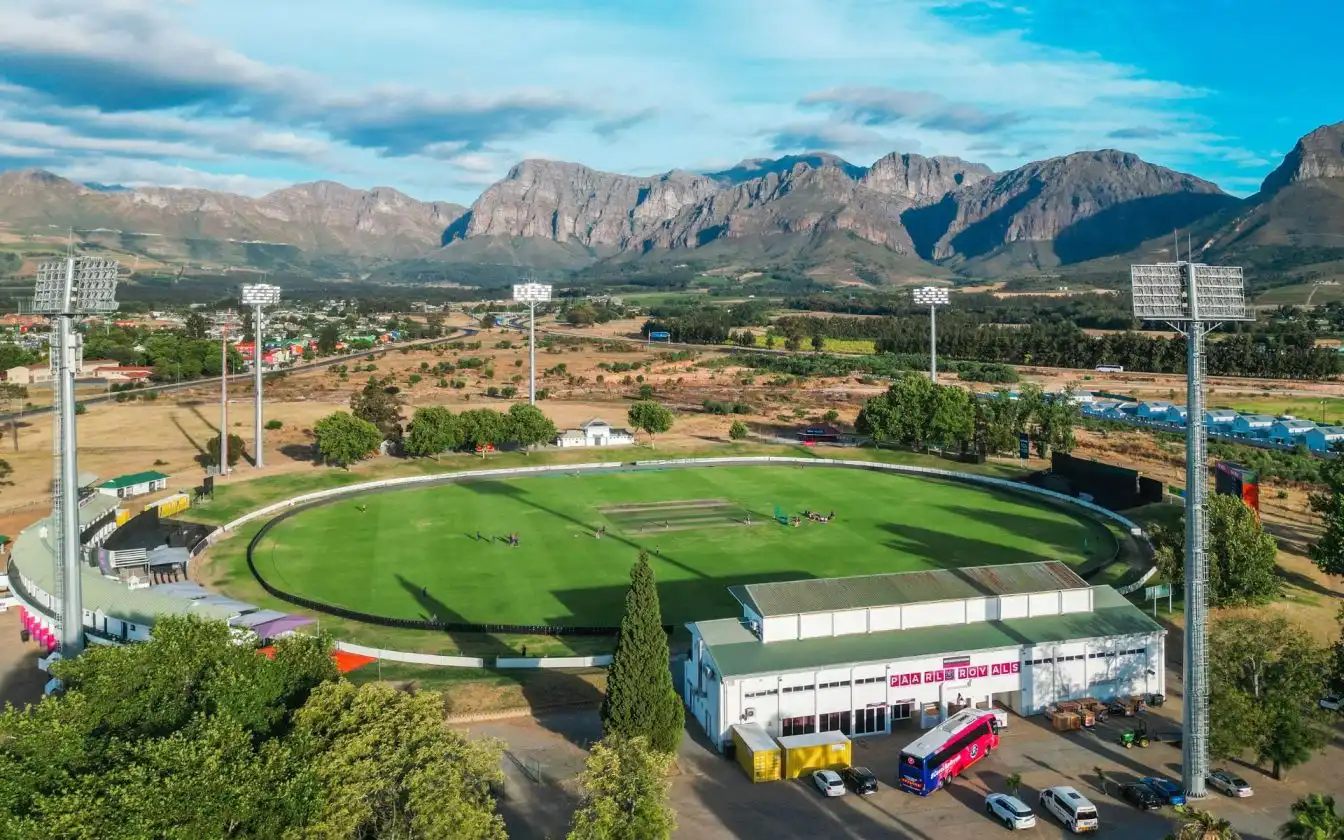 Boland Park is set to host the Paarl Royals vs Pretoria Capitals match on January 25 [Source: @cricketdistrict/X.com]