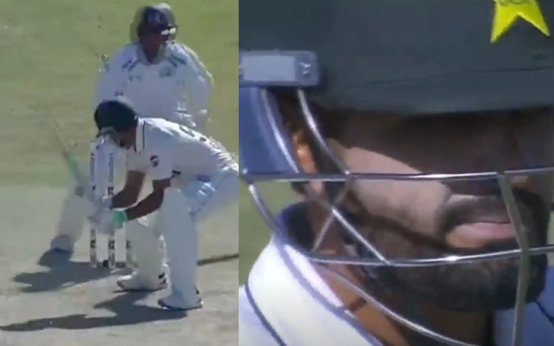 Babar Azam departed for just one run (Source:@21OneTwo34/X.com)