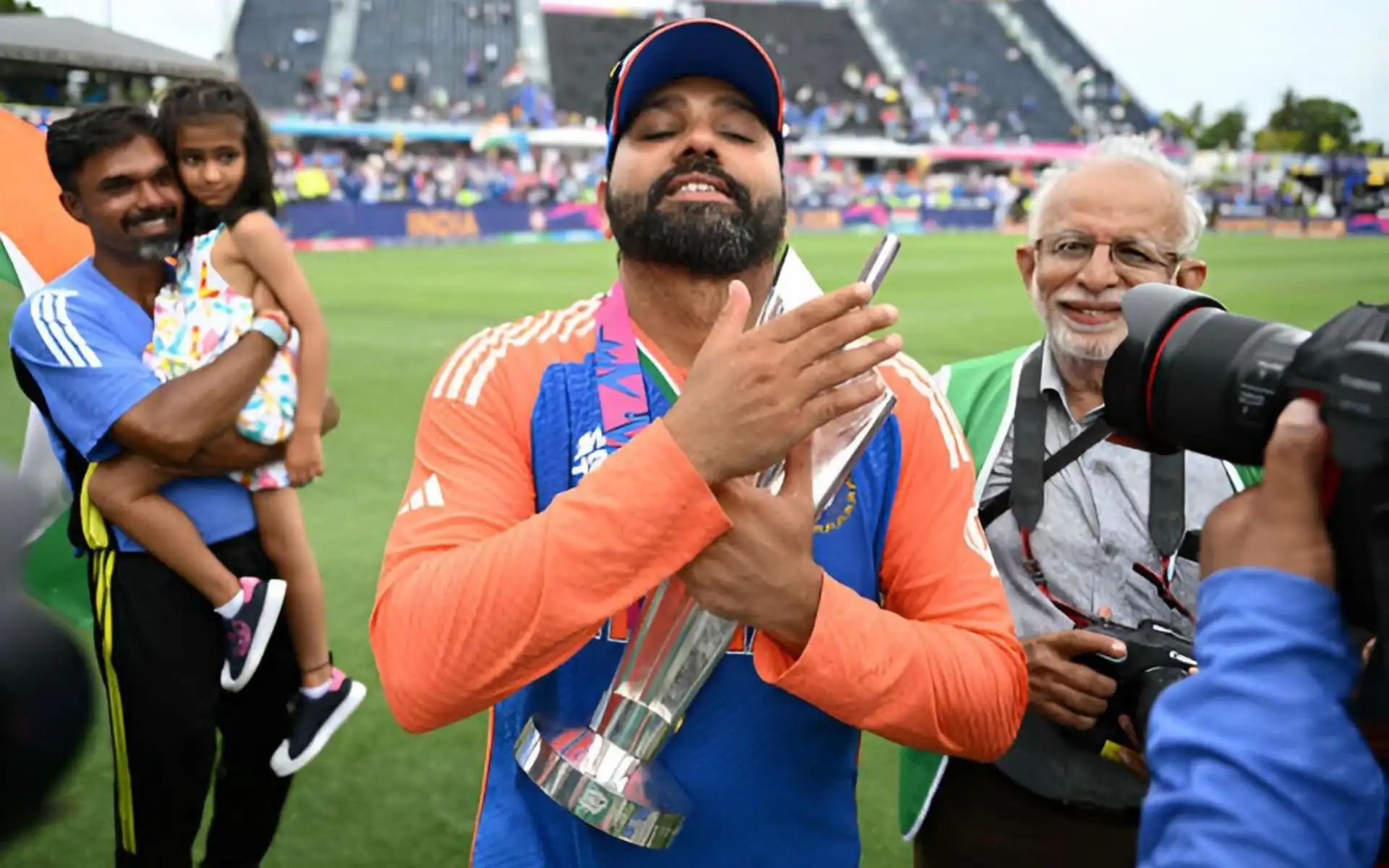 Rohit Sharma has been named captain in ICC's T20I team [Source: @CricCrazyJohns/X]