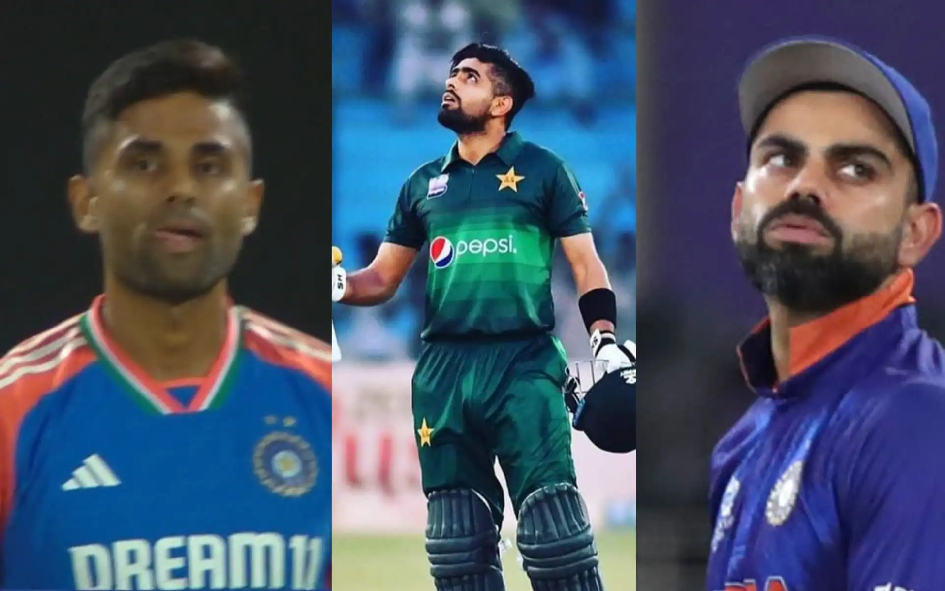 Suryakumar Yadav, Babar Azam, Virat Kohli [Source: @Usama_Zulfiqaar, @toisports, @JohnyBravo183/x.com]
