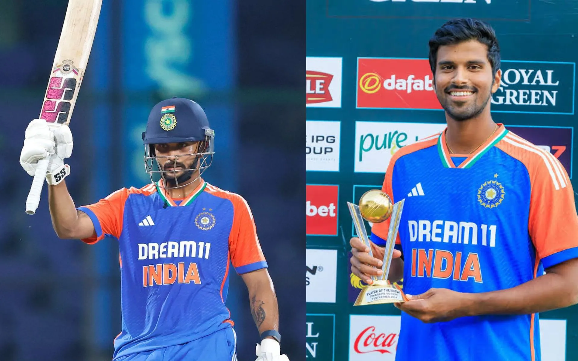 Nitish Reddy And Washington Sundar In Indian Jersey [Source: @TheKhelIndia, @cricket_x_Ashi/x.com]