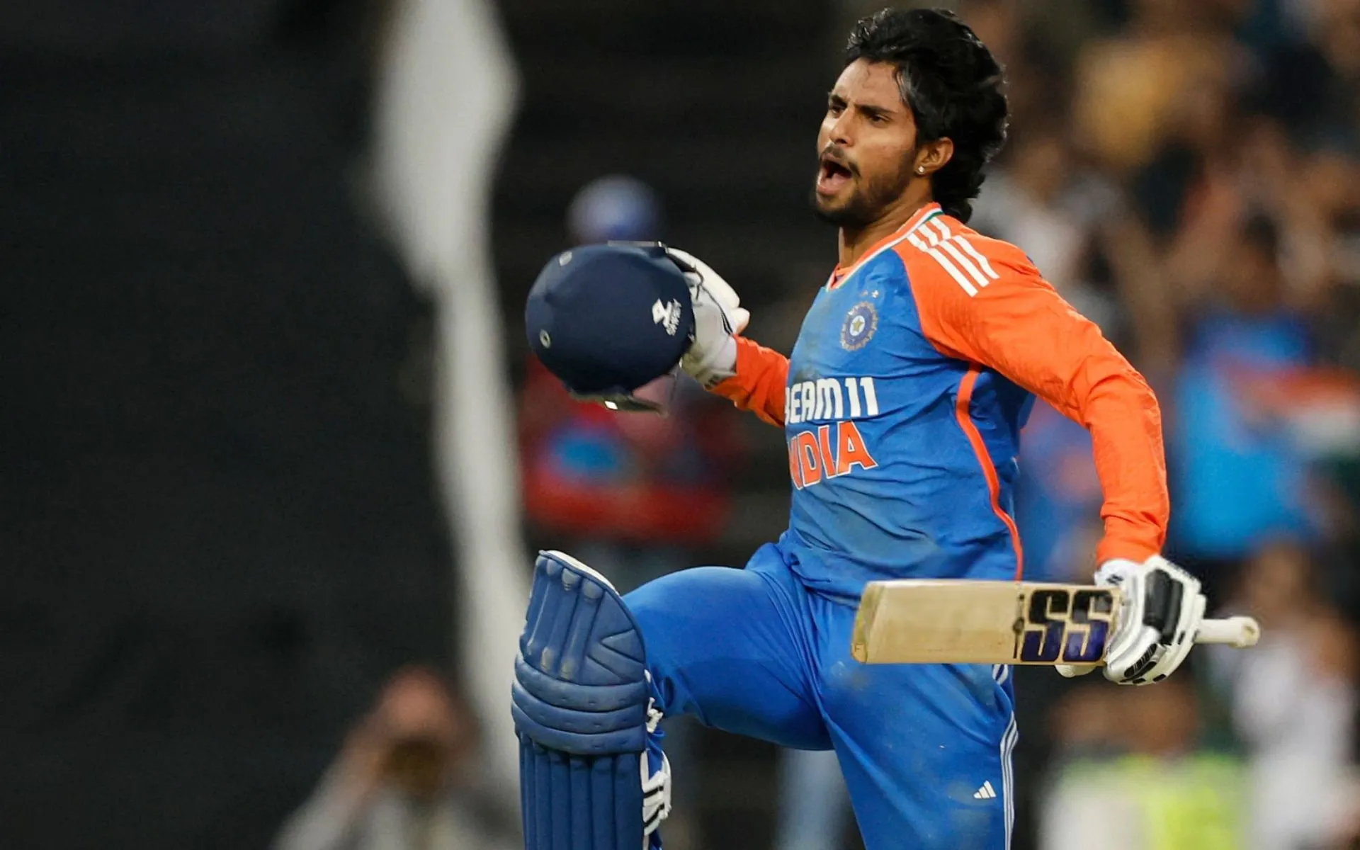 Tilak Varma for India [Source: @Cricketracker/x.com]