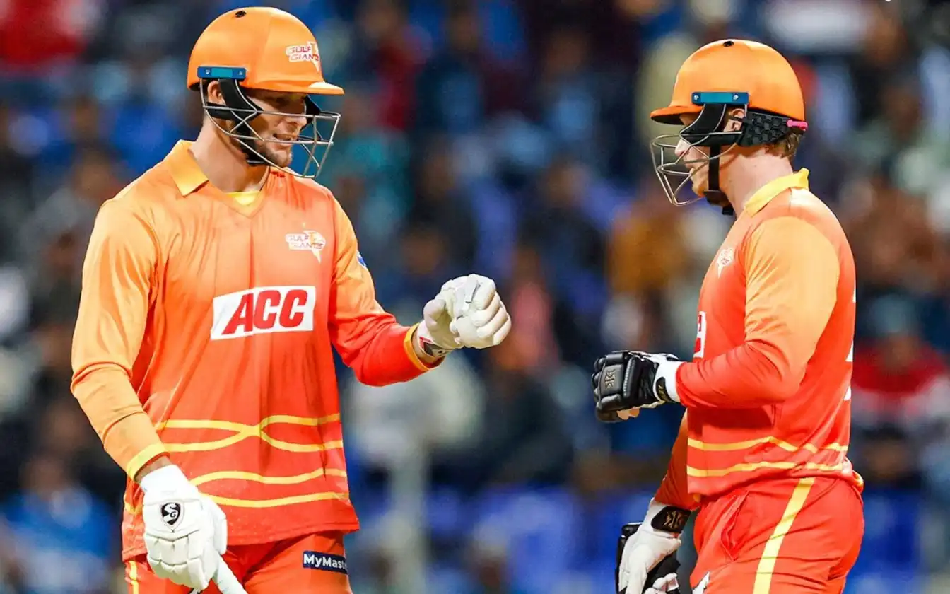 MI Emirates suffers defeat against Gulf Giants in ILT20 2025 season [Source: @GulfGiants/X.com]