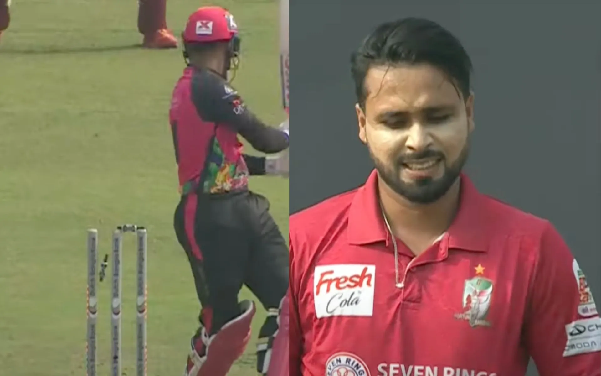 Faheem Ashraf takes a fifer [Source: @T Sports/YouTube]
