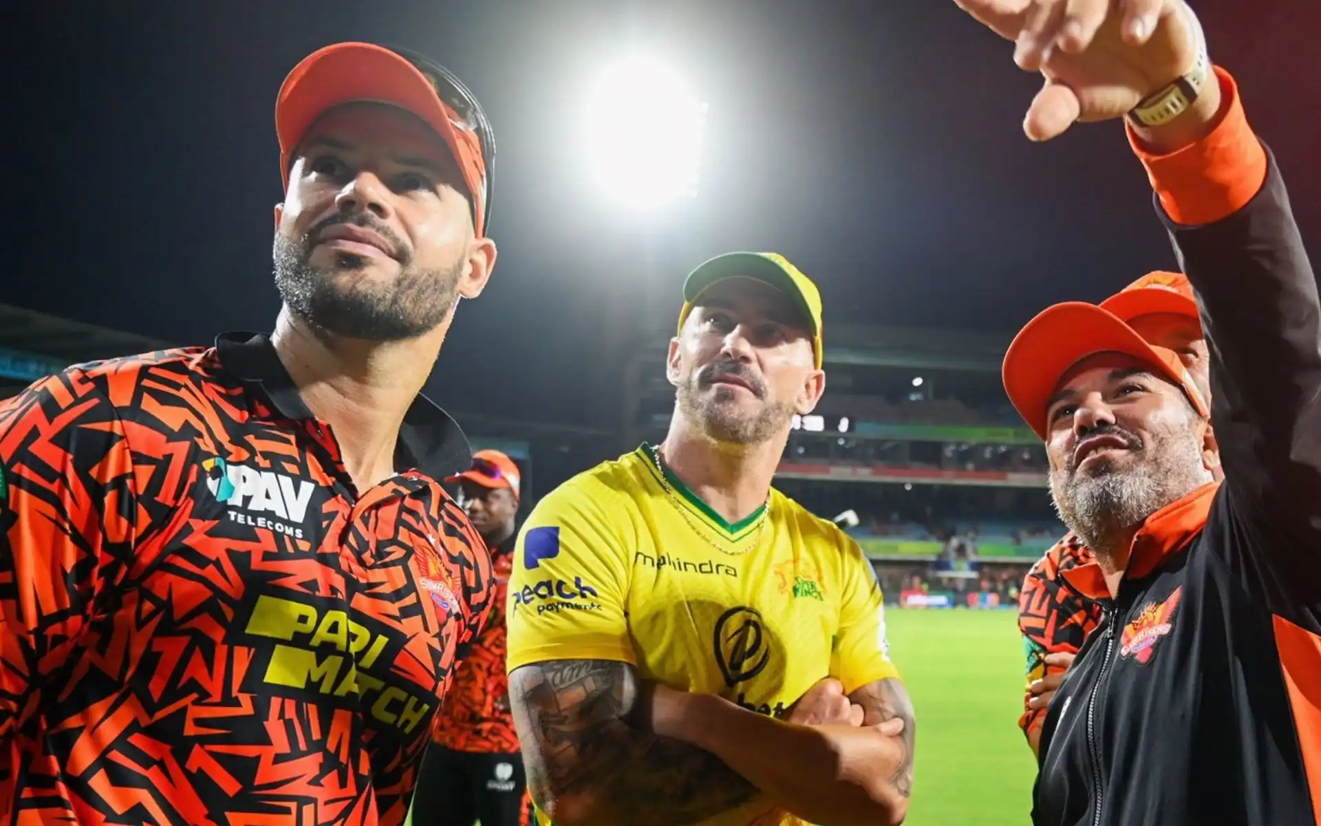 Aiden Markram and Faf du Plessis together (Source:@SunrisersEC/X.com)