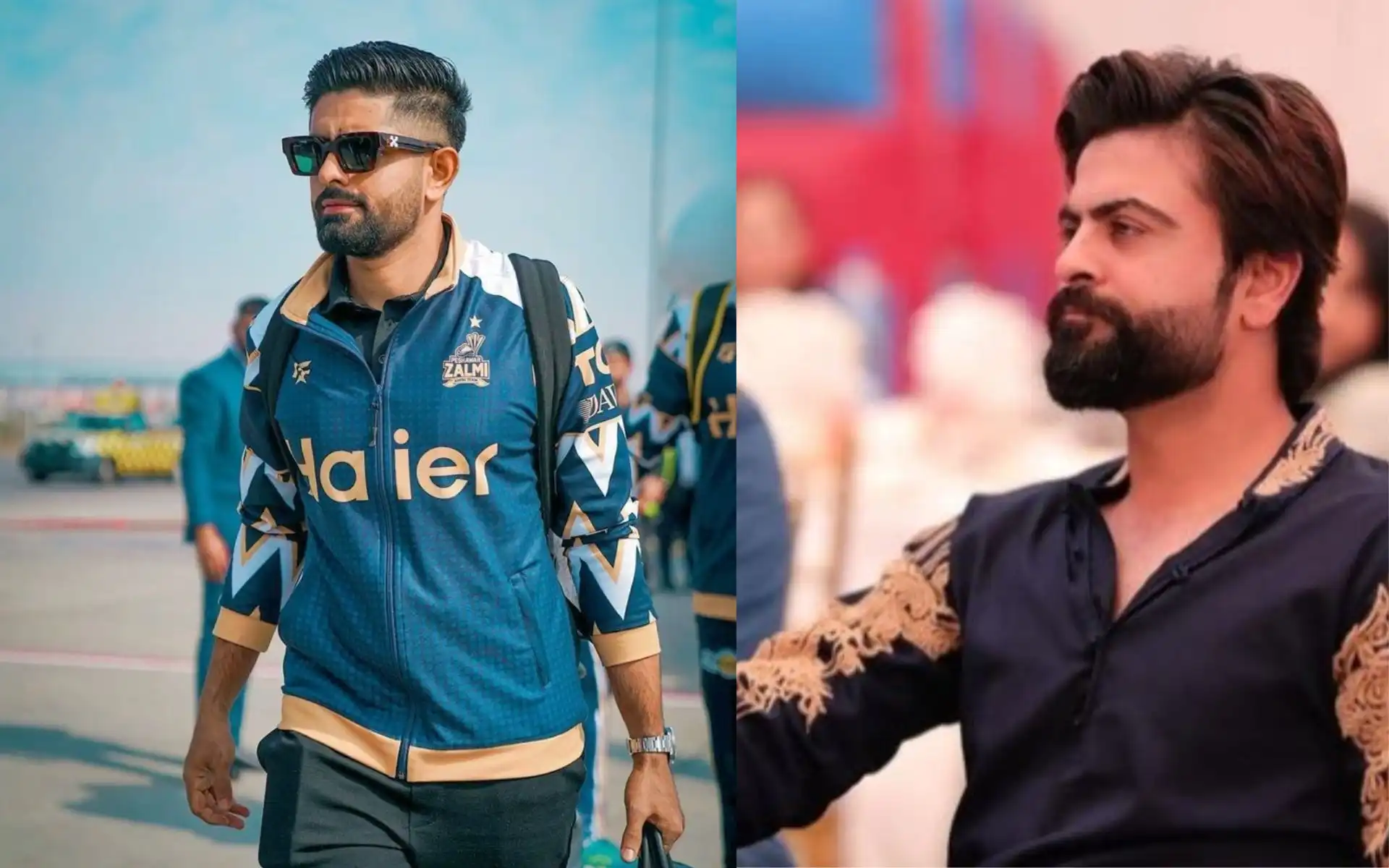 Babar Azam and Ahmed Shehzad (Source:@/i__mAfridi,x.com)