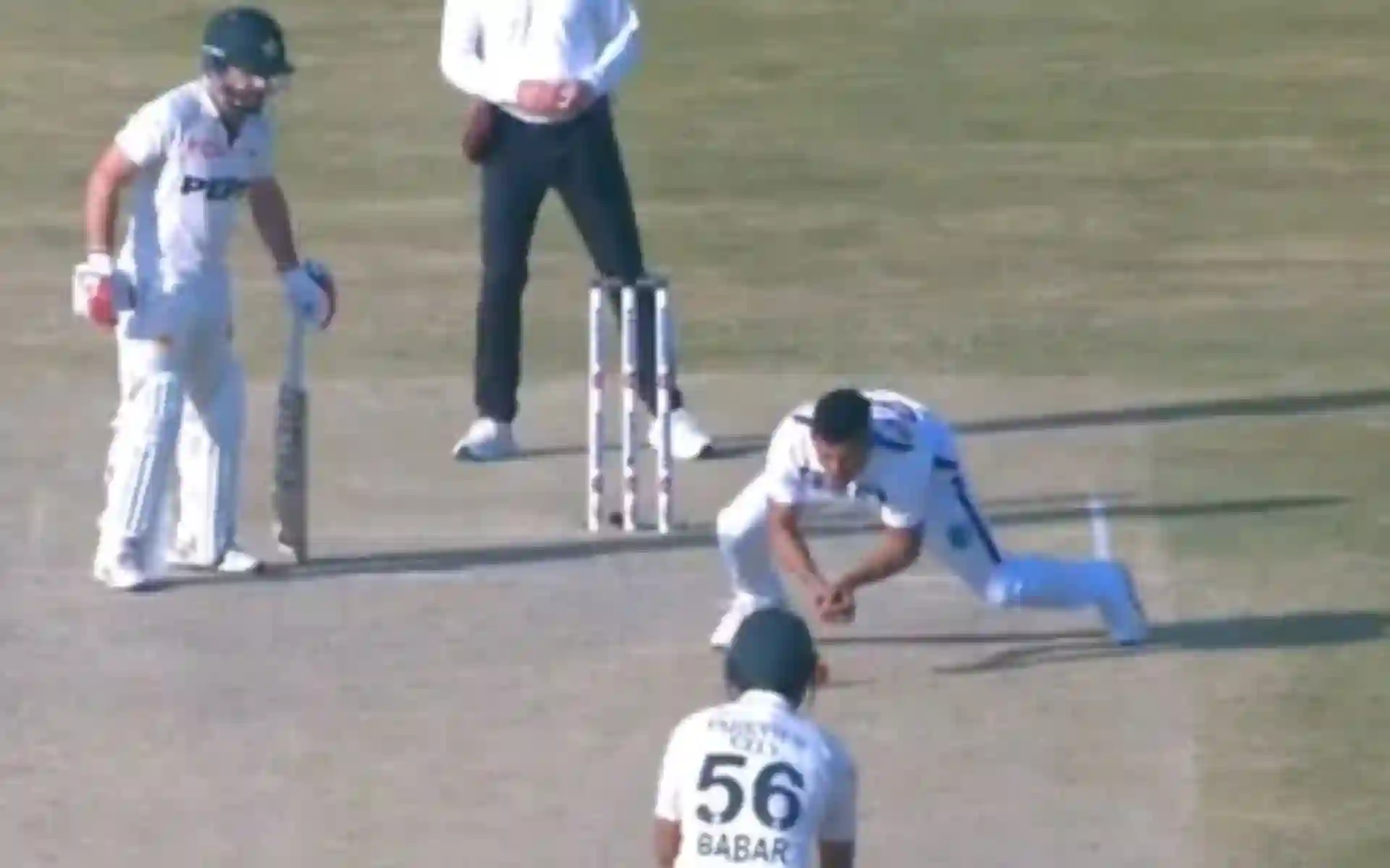 Babar Azam's drop catch vs WI (Source:@Pmln_gulf92/X.com)