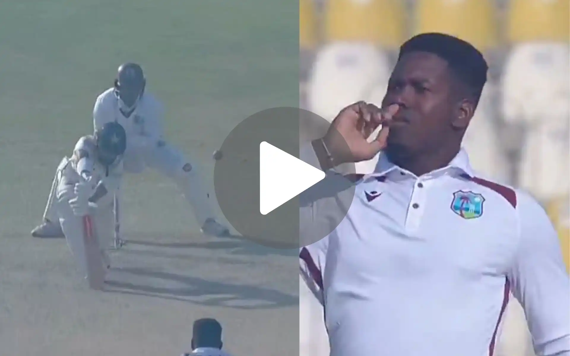 [Watch] Kevin Sinclair Silences Pakistan Crowd After Removing Saud Shakeel Early In Multan Test