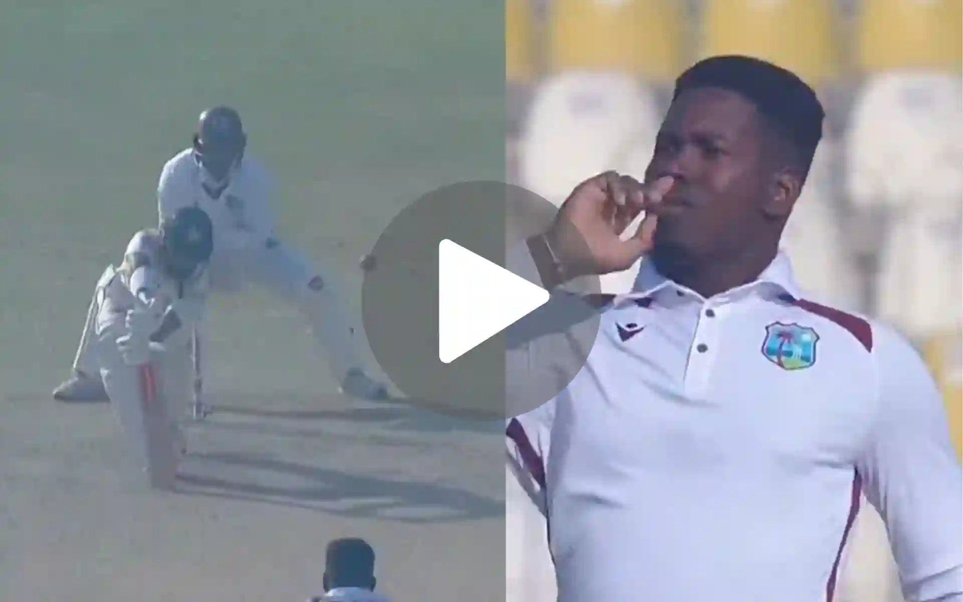 [Watch] Kevin Sinclair Silences Pakistan Crowd After Removing Saud Shakeel Early In Multan Test