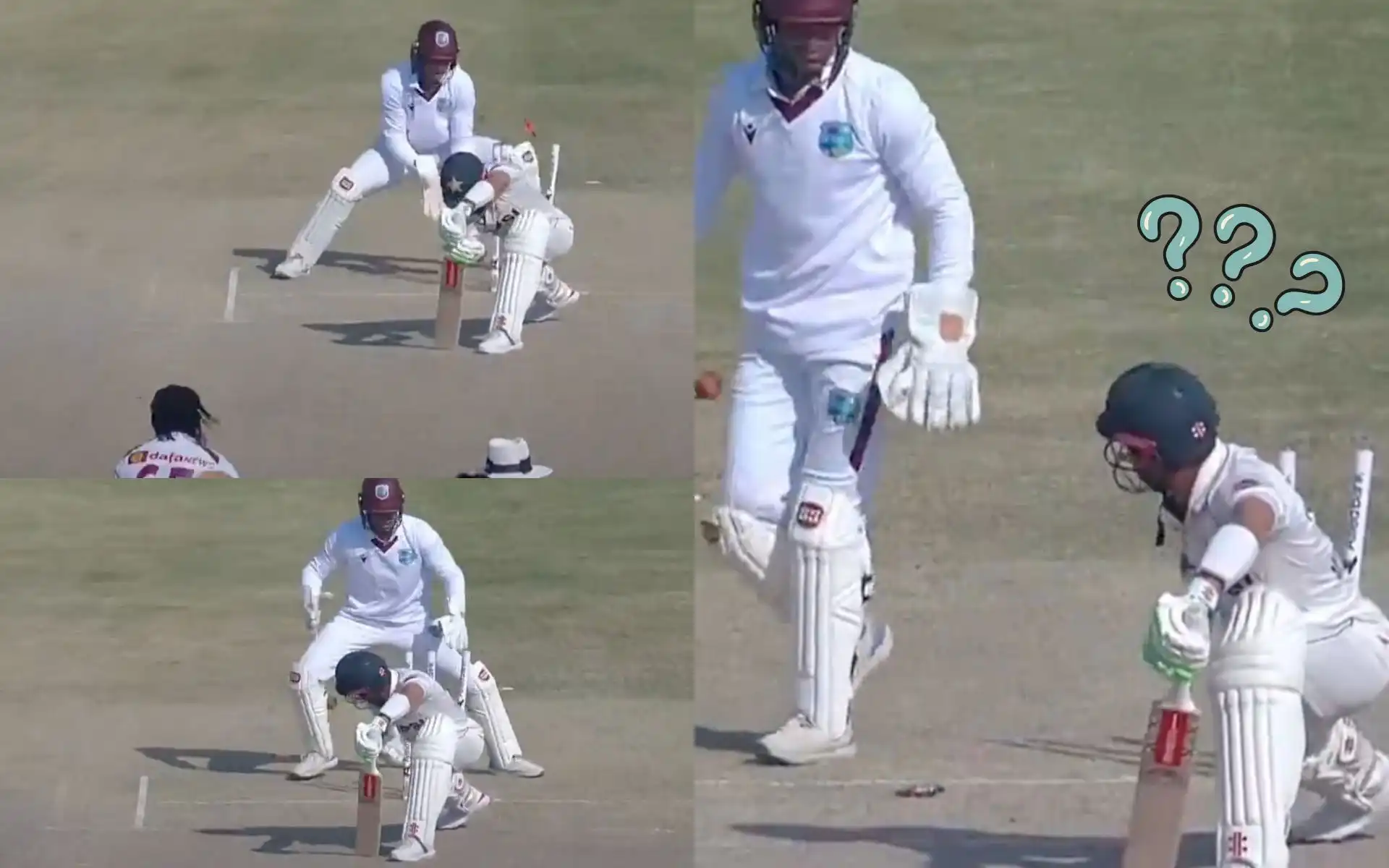 Rizwan was left clueless after his wicket (Source: @21OneTwo34/X.com)