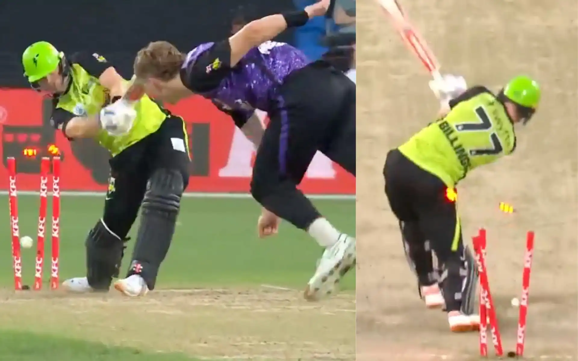 A peach of a delivery by Riley Meredith (Source: @BBL/X.com)
