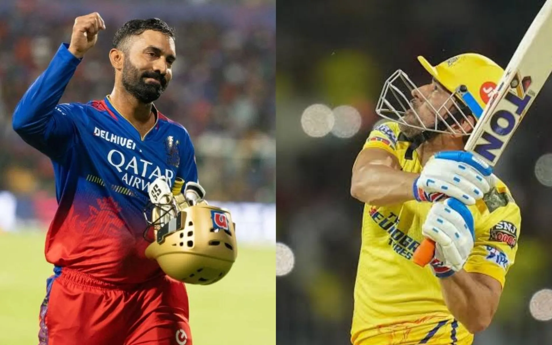 Dinesh Karthik and MS Dhoni - (Source:@Johns/X.com)