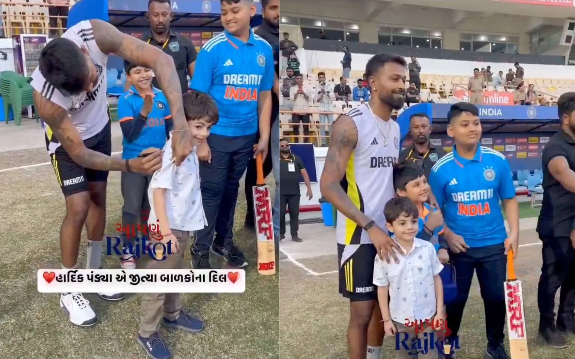 Pandya Signing Autographs - (Source:@ScreenGrab)