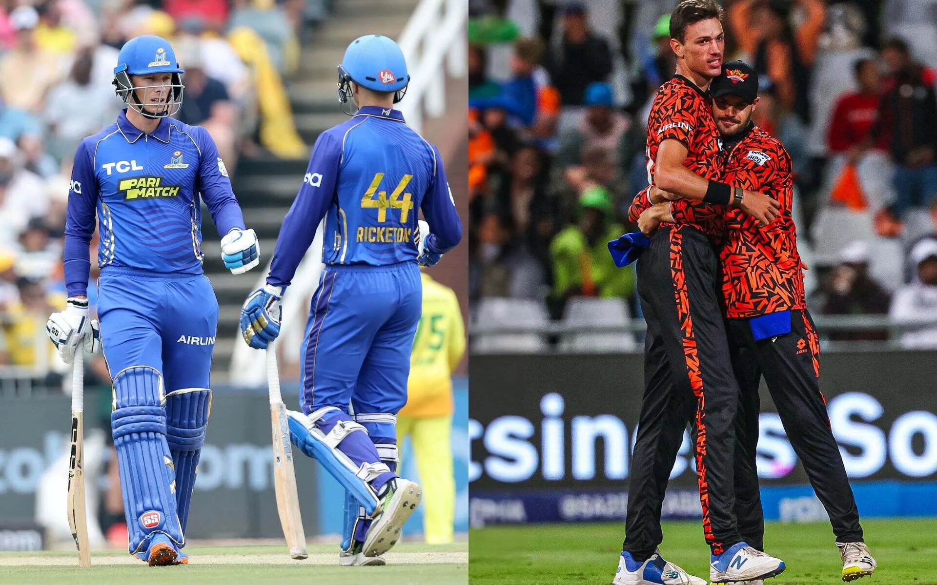 MI Cape Town vs SunRisers Eastern Cape (Source: @MICapeTown/X.com, @SunrisersEC/X.com)