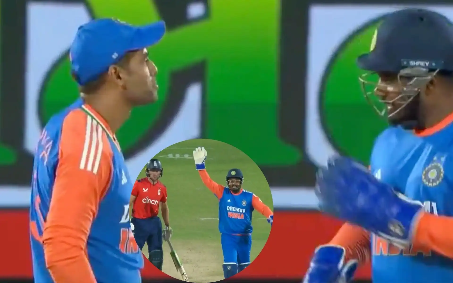 Sanju Samson forced SKY to take DRS (Source:@BCCI/X.com)