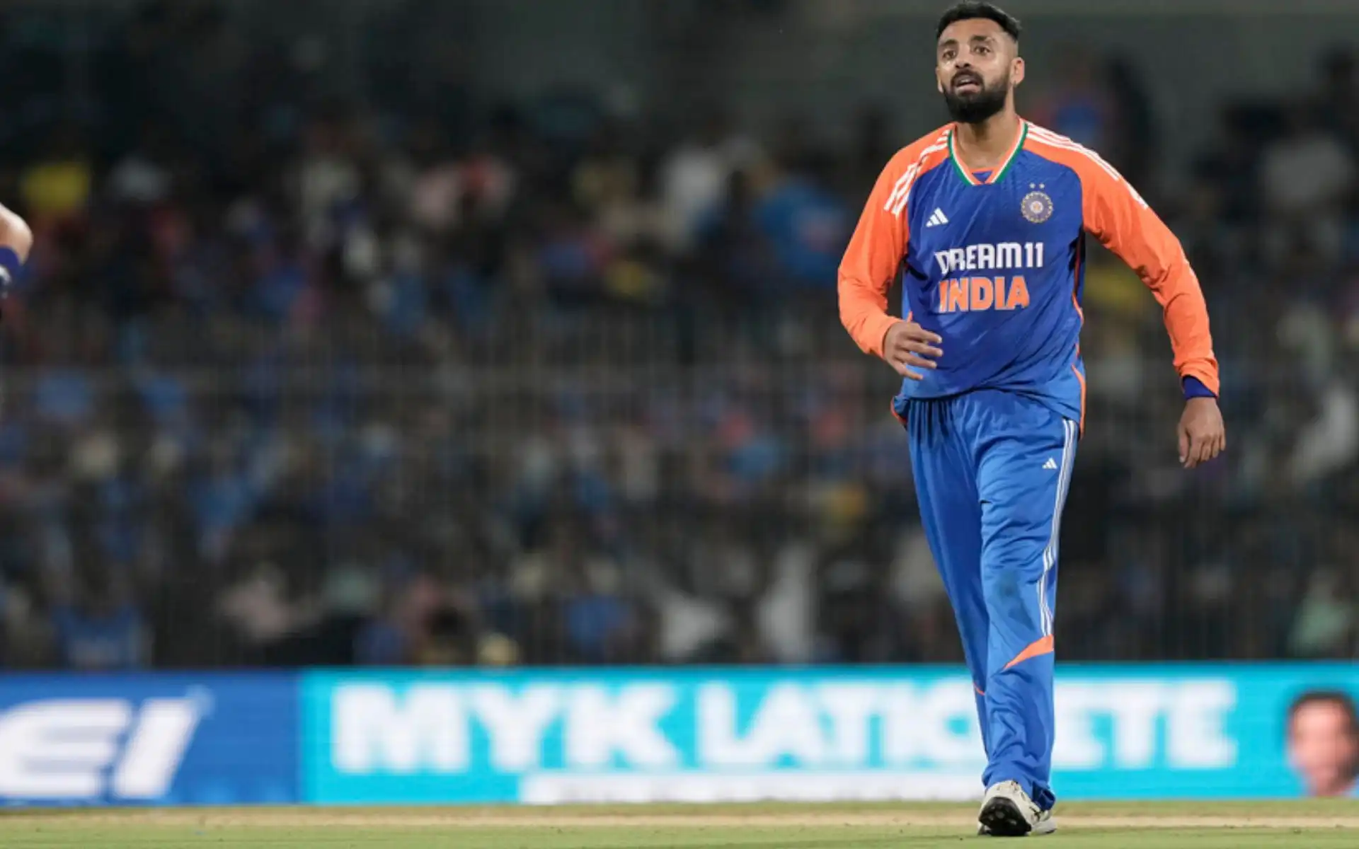 Varun Chakravarthy after his five wicket haul [Source: AP Photos]