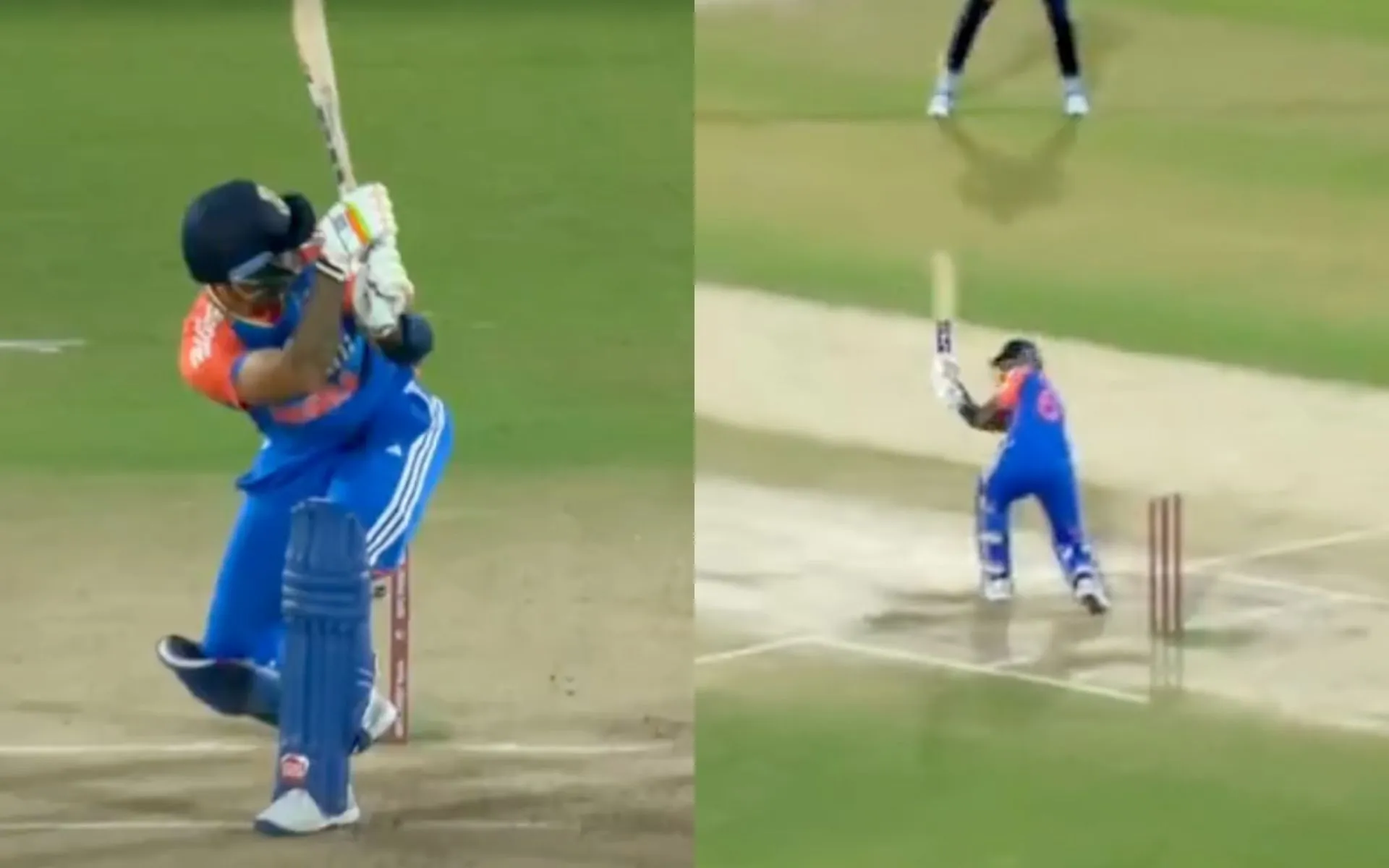 Suryakumar Yadav bringing out his trademark Supla against England in 3rd T20I [Source: @21OneTwo34/x.com]
