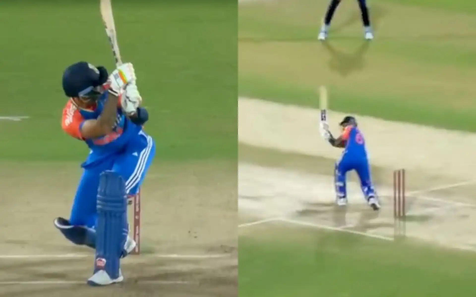 Suryakumar Yadav bringing out his trademark Supla against England in 3rd T20I [Source: @21OneTwo34/x.com]