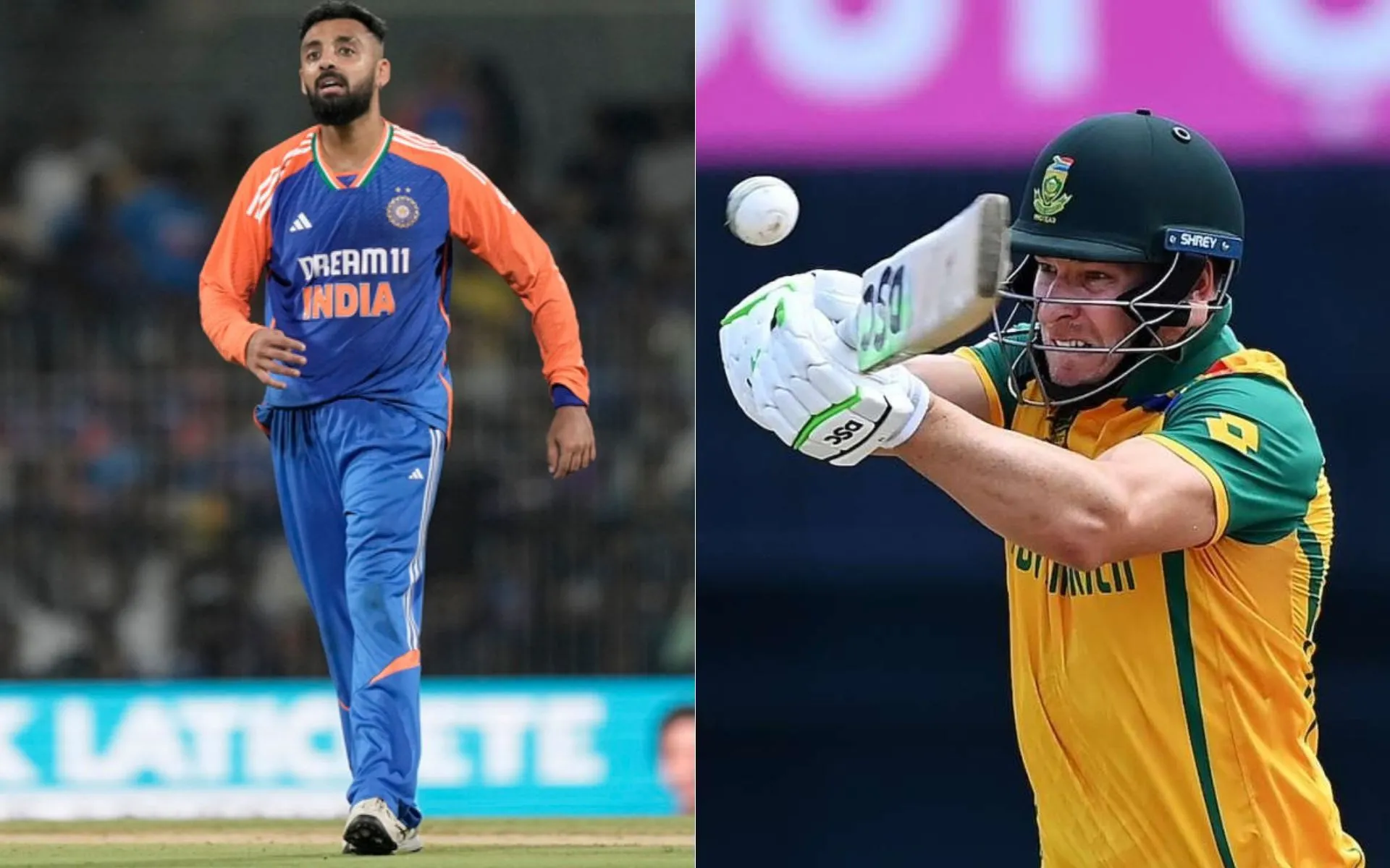 Varun Chakravarthy and David Miller [Source: AP, @SA20/x]