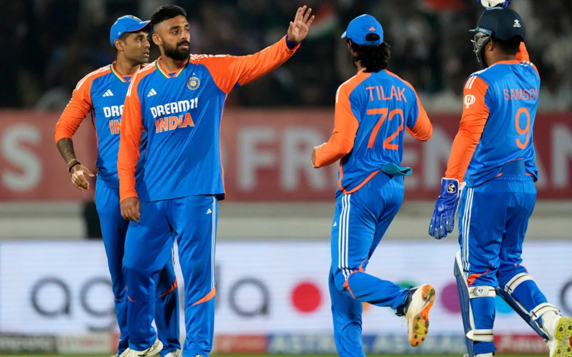 Indian team in 3rd T20I (Source: AP Photos)