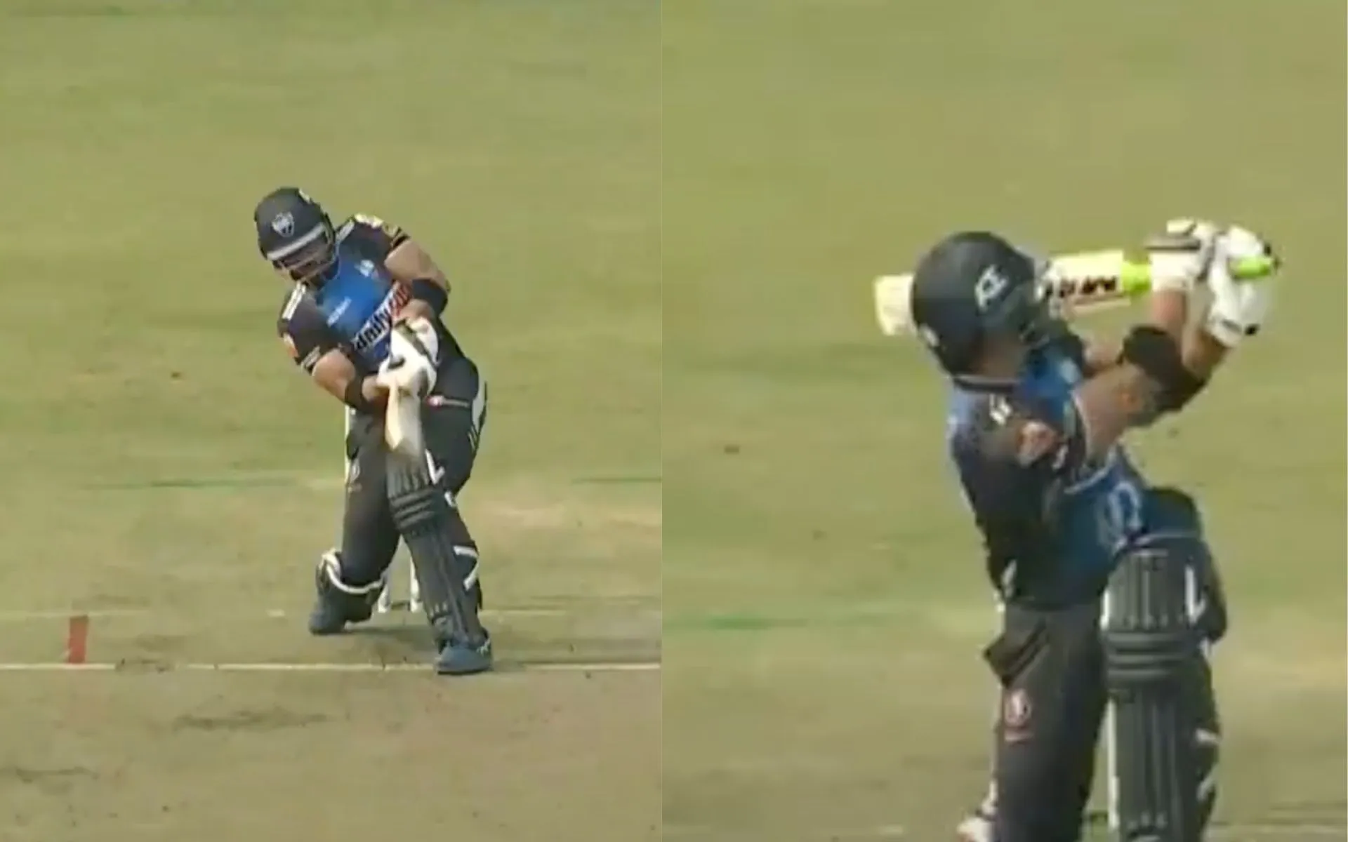 Iftikhar Ahmed two sixes [Source: T Sports/YouTube]

