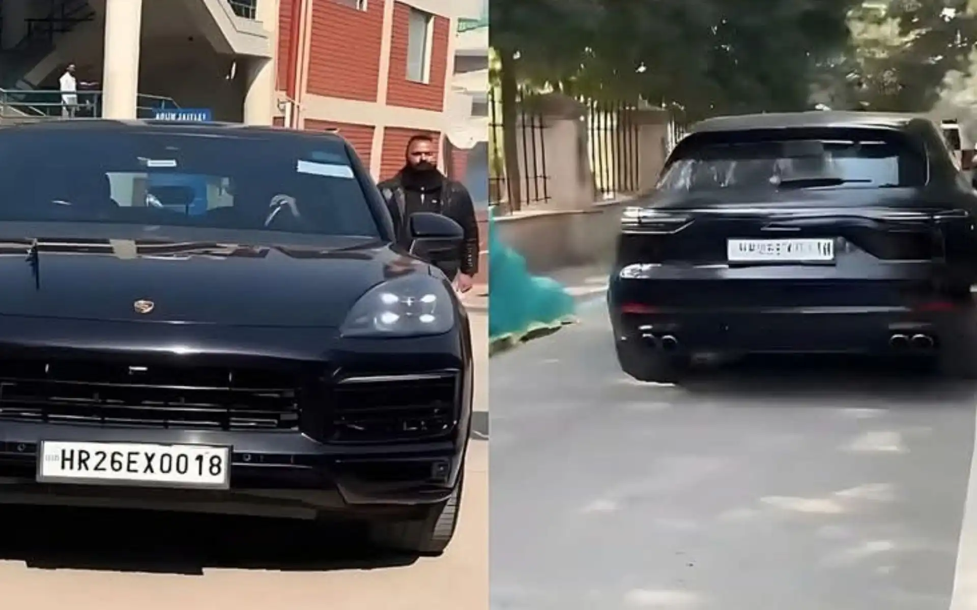 Virat Kohli's car with number plate 18 (Source:@Kohli_HQ,x.com)
