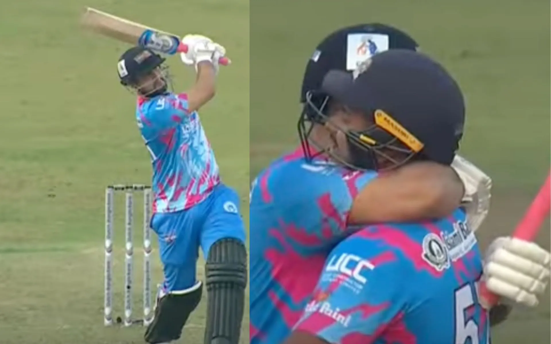 Haider Ali 4 sixes in a row [Source: T Sports/YouTube]