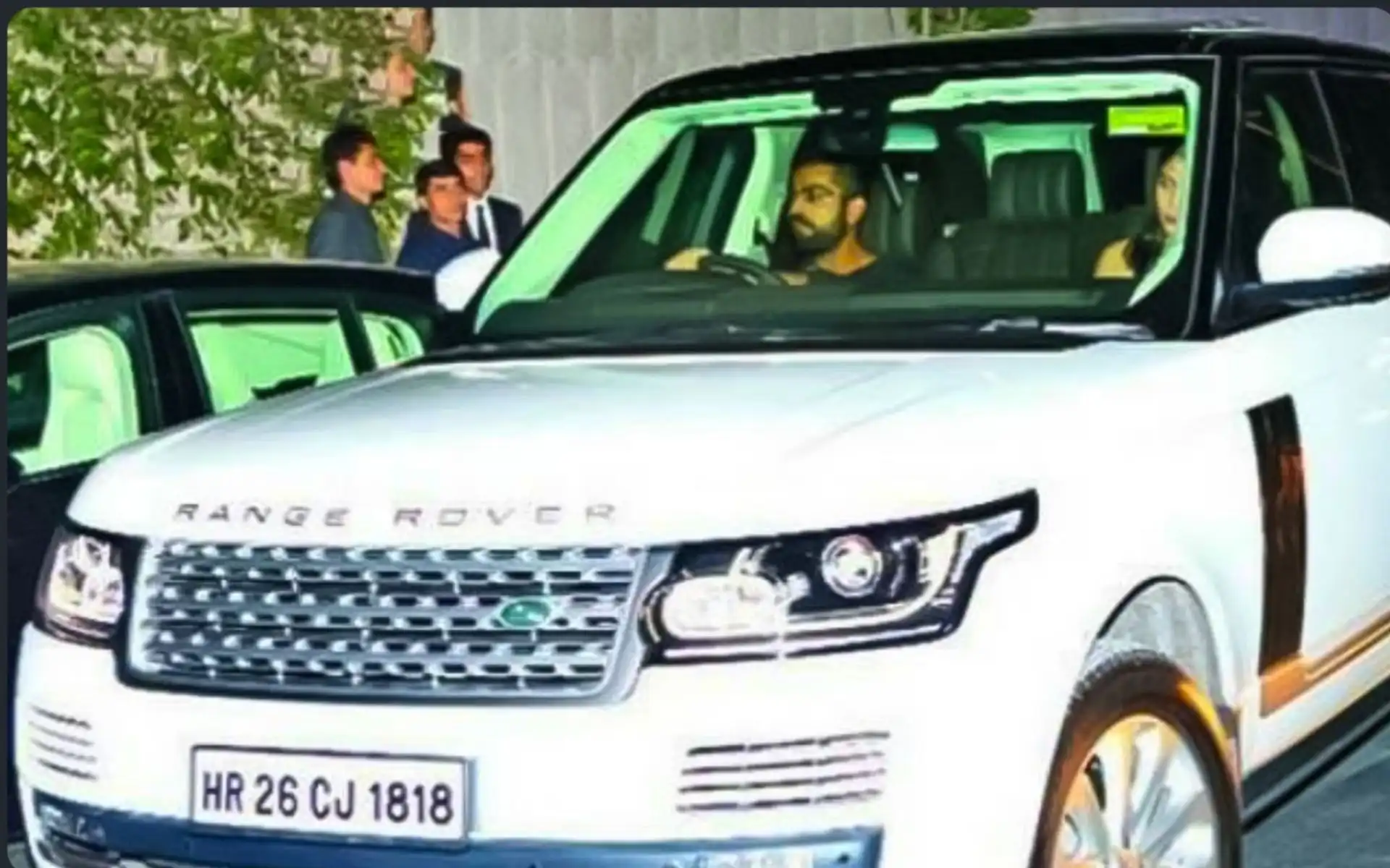 Virat Kohli's Car number with '1818' (Source:@ViratFanTeam,x.com)