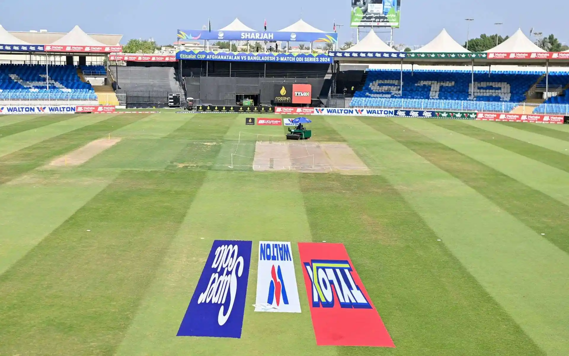 शारजाह क्रिकेट स्टेडियम पिच रिपोर्ट [स्रोत: @ACBofficials/x.com]