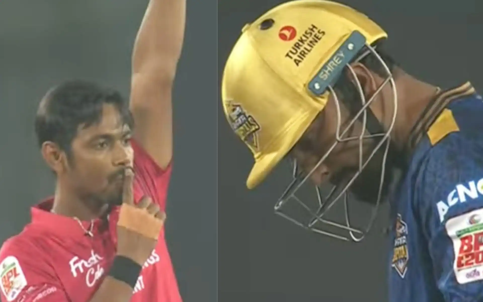Litton Das was bowled by Tanvir Islam (Source:T Sports/ YouTube)