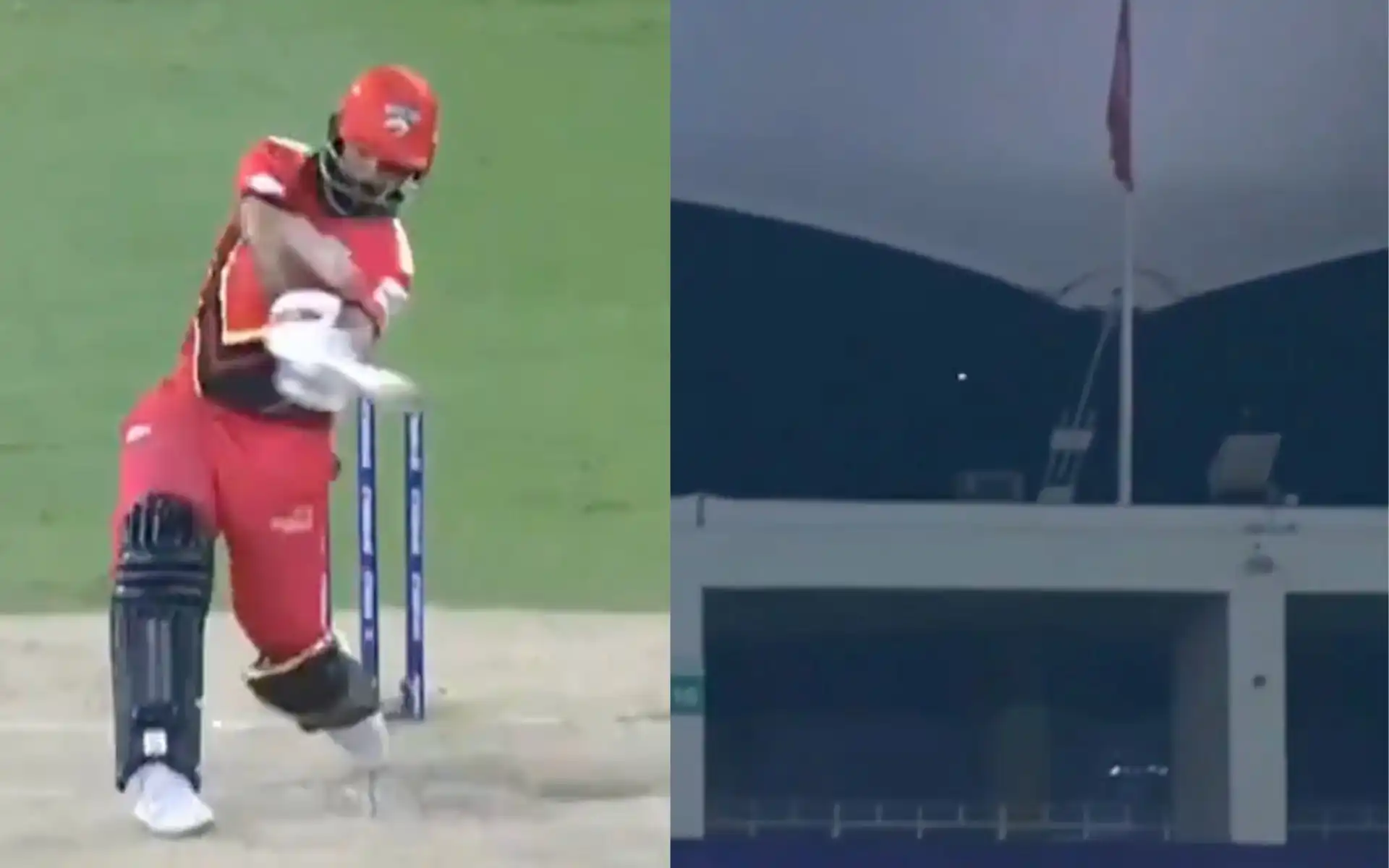 Fakhar Zaman's six in ILT20 (Source:@ilt20onzee/X.com)