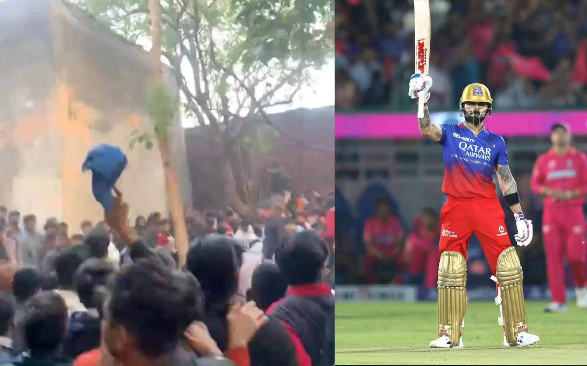 Virat Kohli craze in Delhi (Source: @muffadal_vohra, @cricbuzz/X.com)