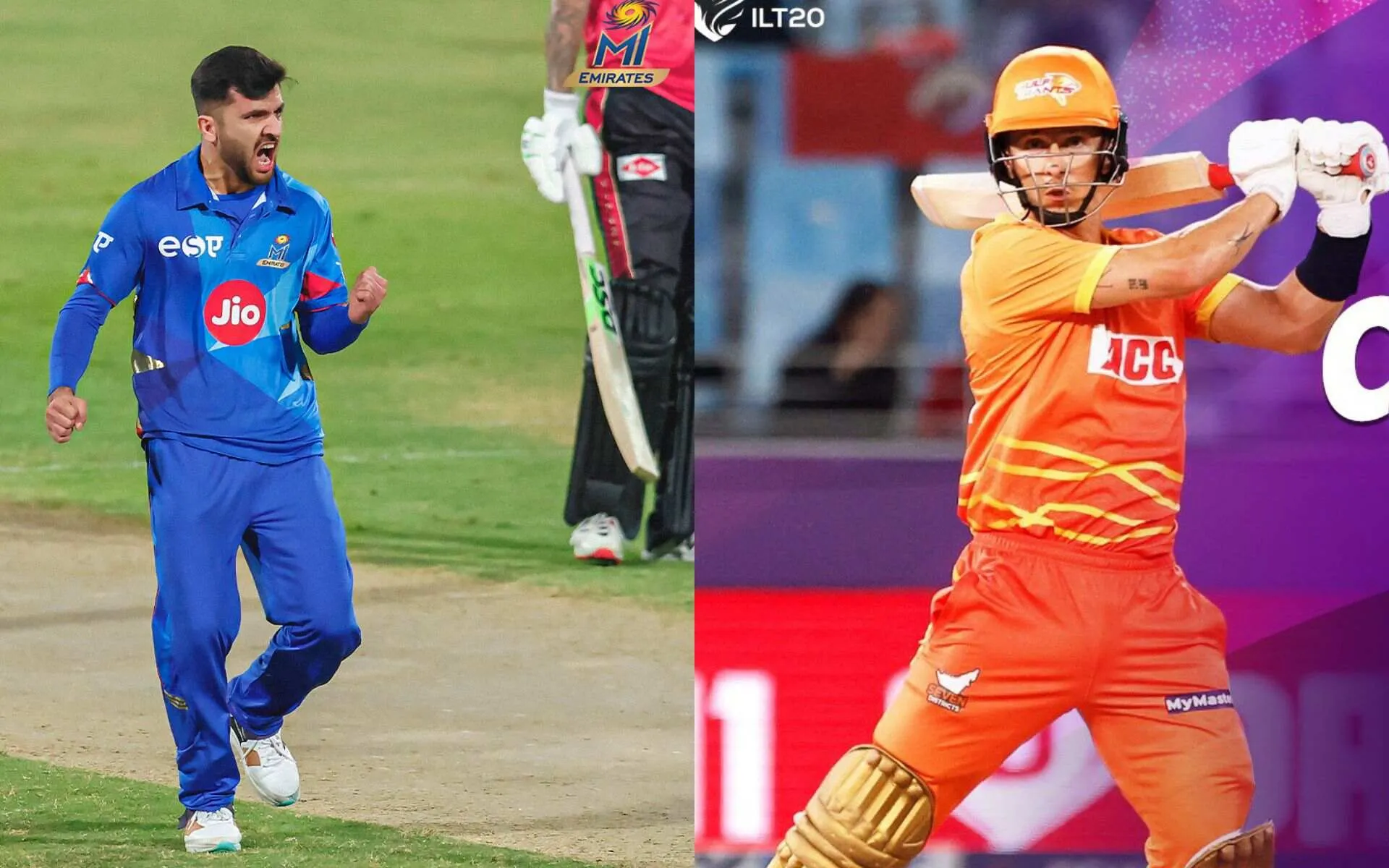 GG vs MIE Captain Or Vice-Captain Choices (Source: @MIEmirates/x.com, ILT20Official/x.com)
