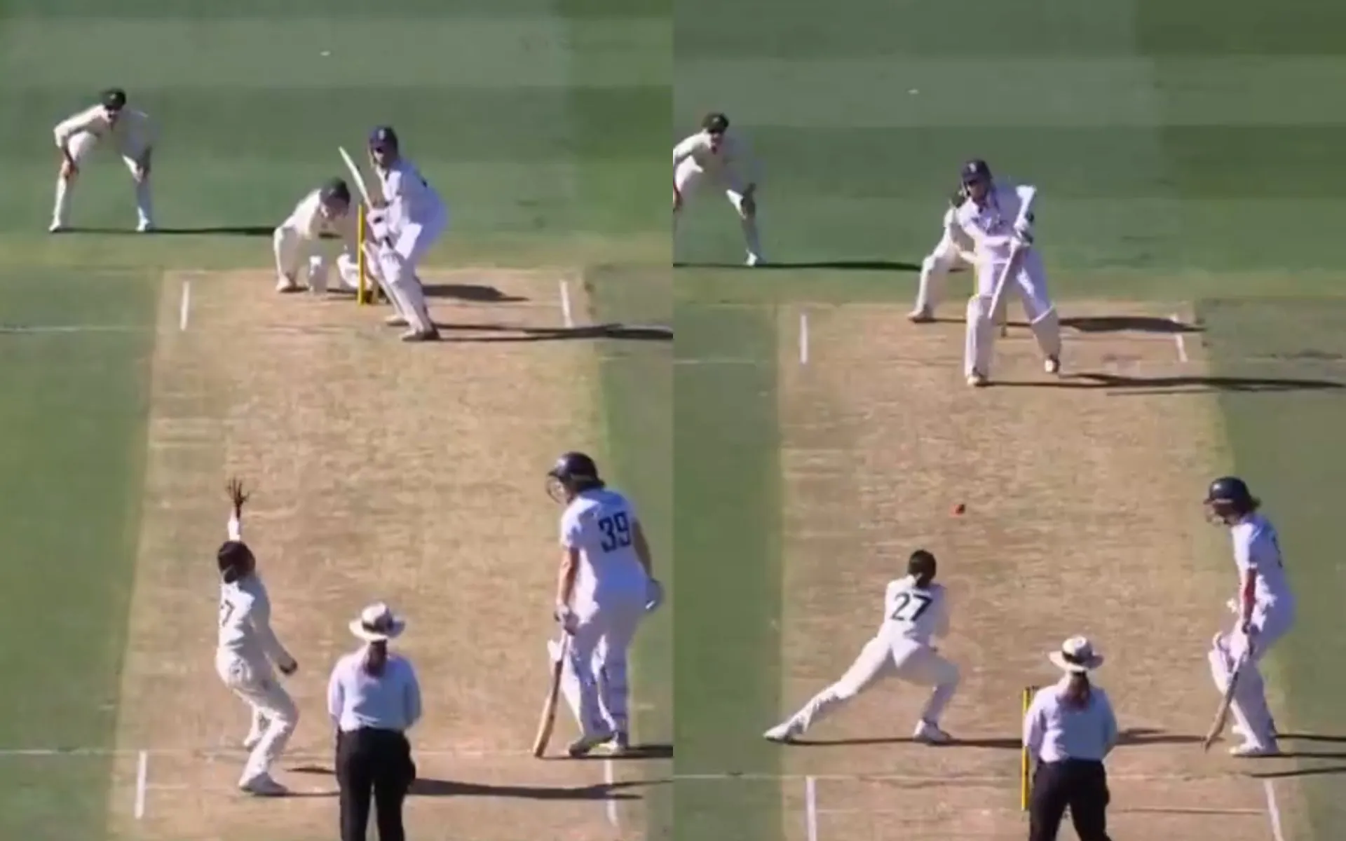 Australian players celebrating a wicket [Source: @cricketcomau/x]