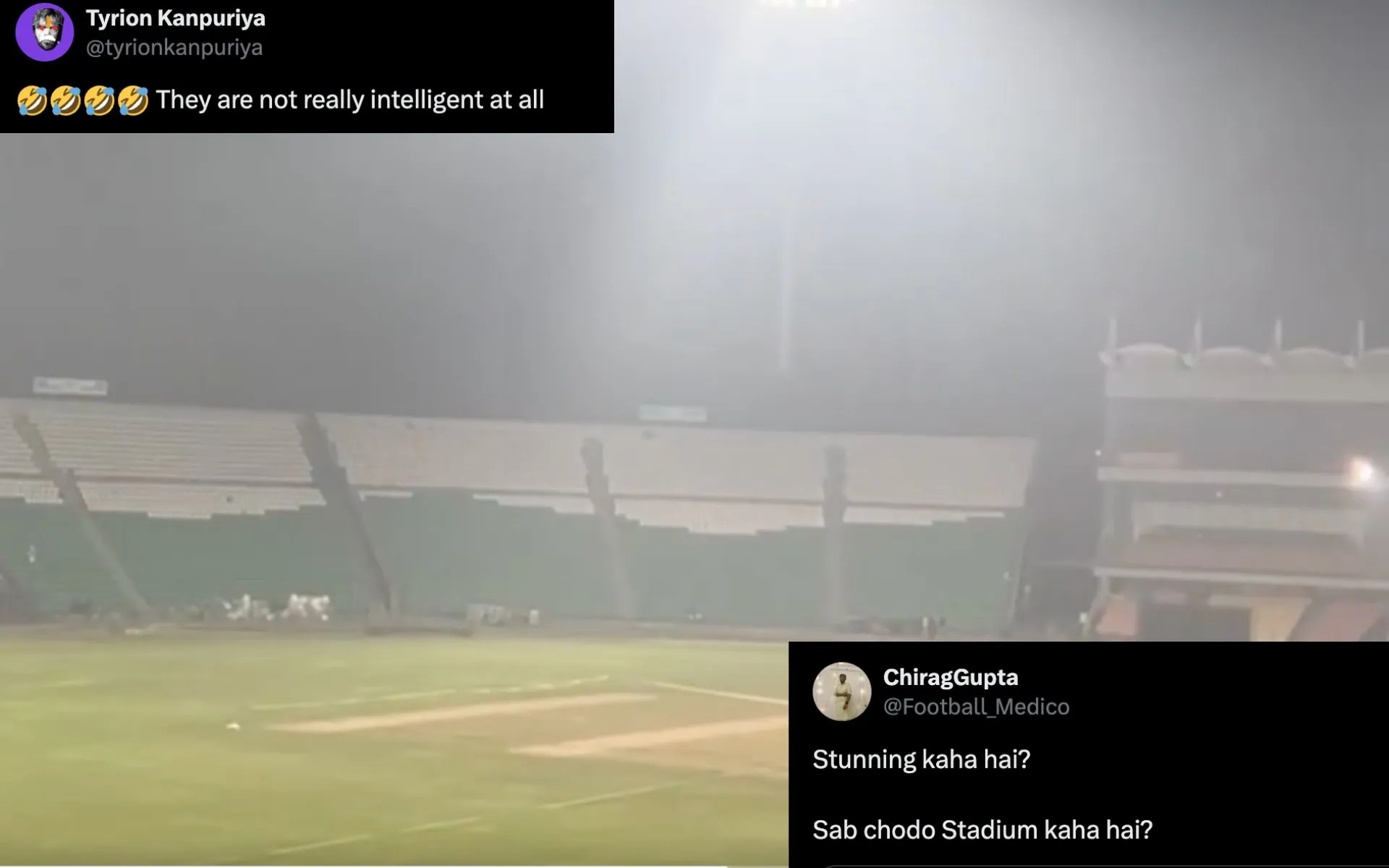 PCB gets trolled over Gaddafi stadium renovation [Source: @TheRealPCB, @Football_Medico, @tyrionkanpuriya/X.com]