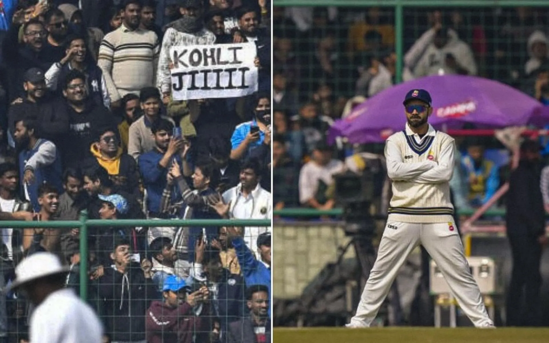 Virat Kohli at the Arun Jaitley Stadium (Source:@Cricketracker/X.com)
