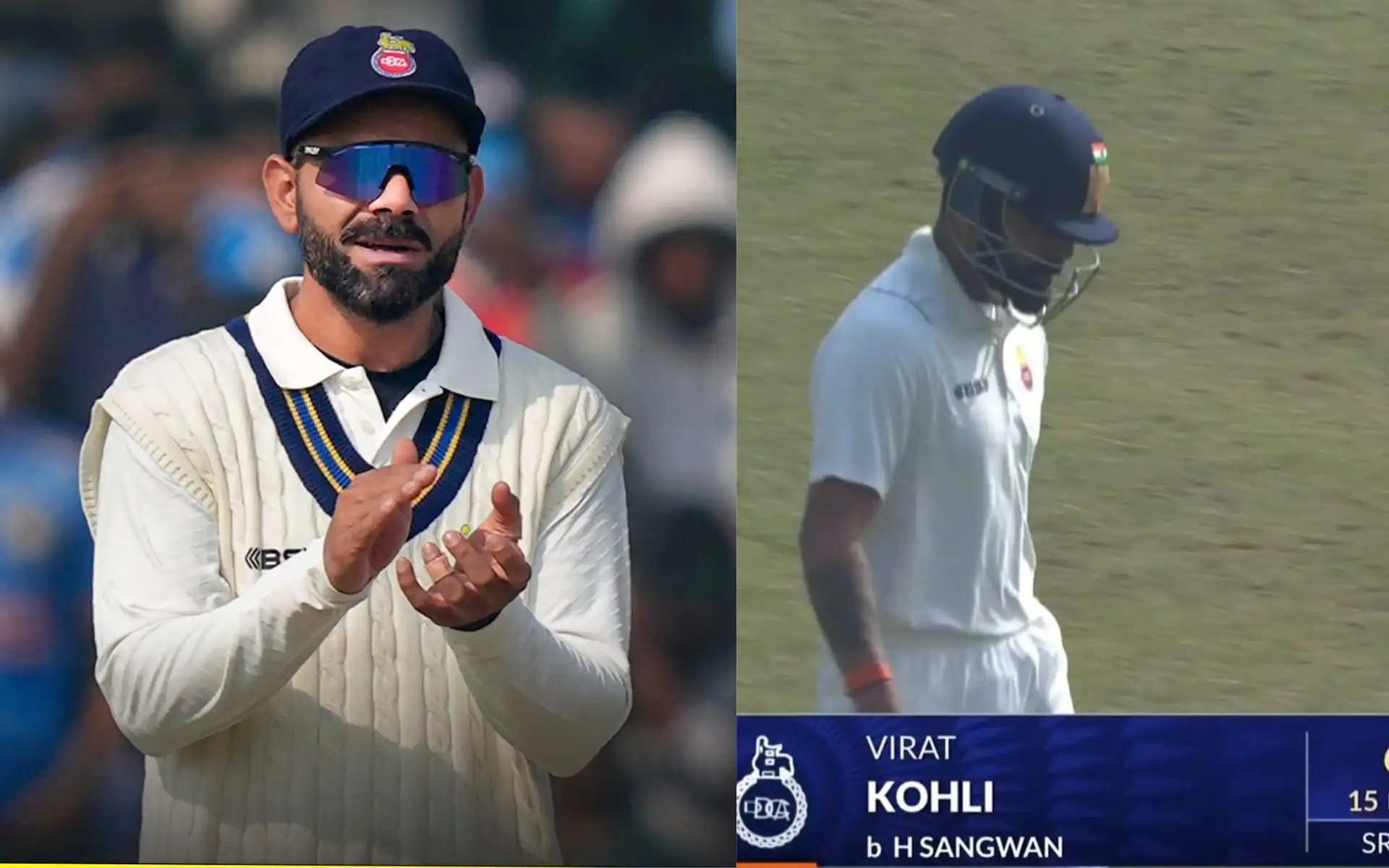 Virat Kohli dismissed for 6 runs (Source:@OneCricketApp,x.com)