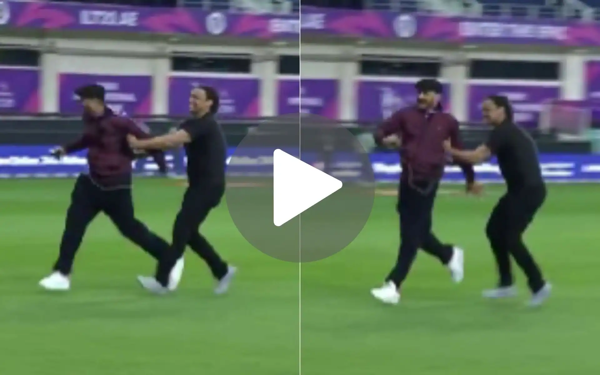 [Watch] Harbhajan Singh Runs For His Life As Shoaib Akhtar Hunts Him Down At ILT20