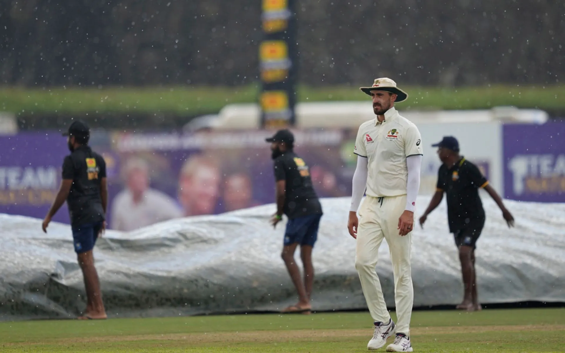 Rain stopped play at Galle International Stadium (Source:AP)