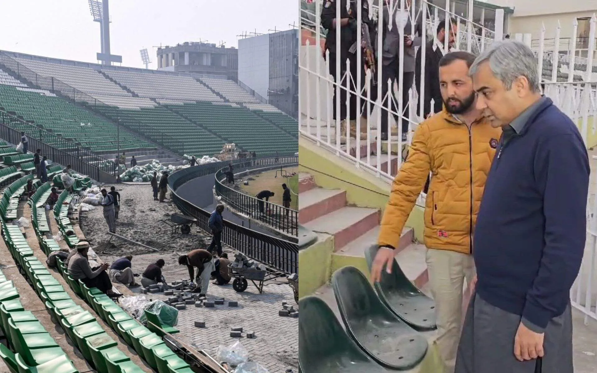 Gaddafi Stadium and Mohsin Naqvi (Source: @ArfaSays_/X.com)