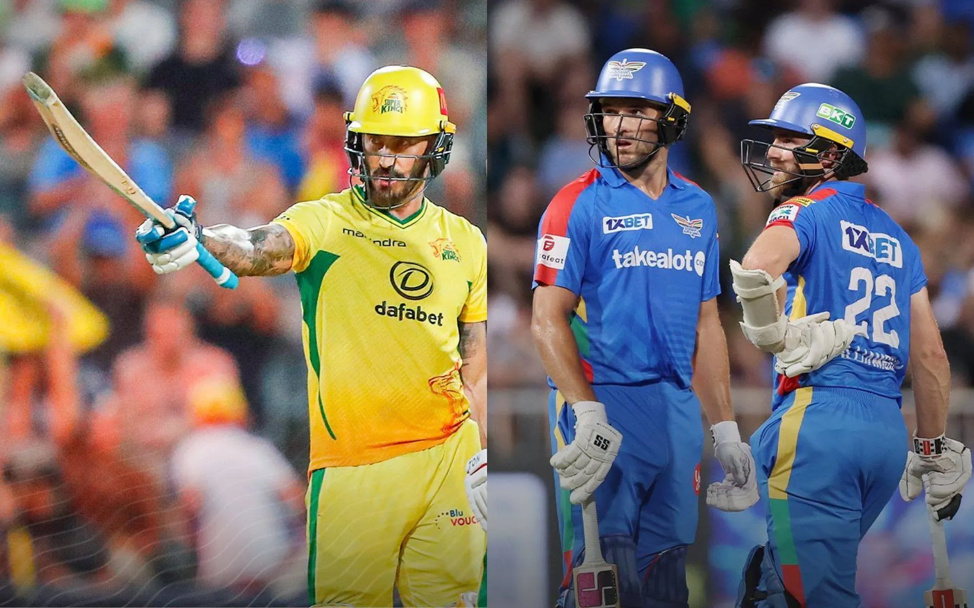 Faf du Plessis, Wiaan Mulder and Kane Williamson (Source: @JSKSA20/X.com, @DurbansSG/X.com)