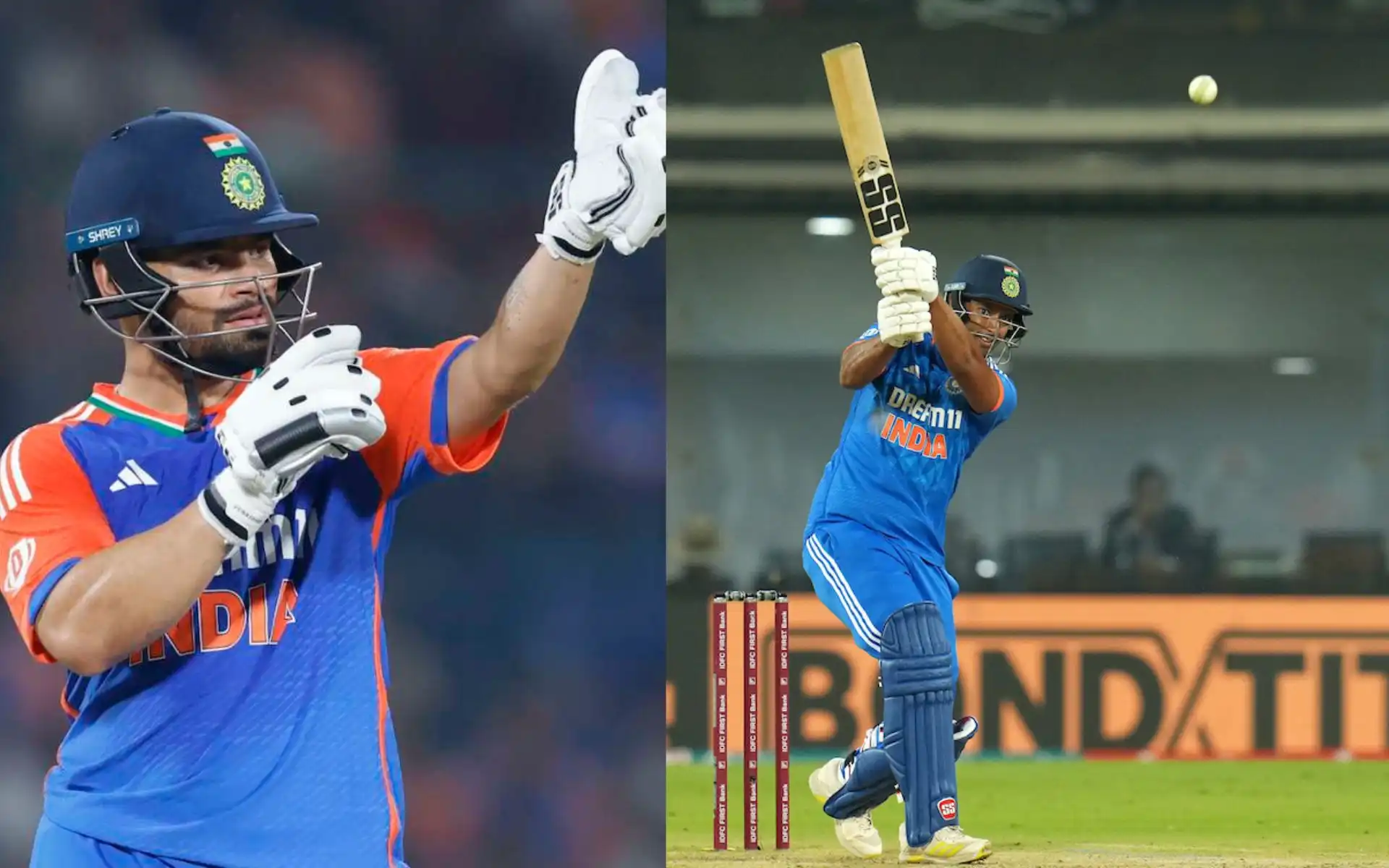 Rinku Singh and Shivam Dube [Source: @cricbuzz, @CricCrazyJohns/x.com]