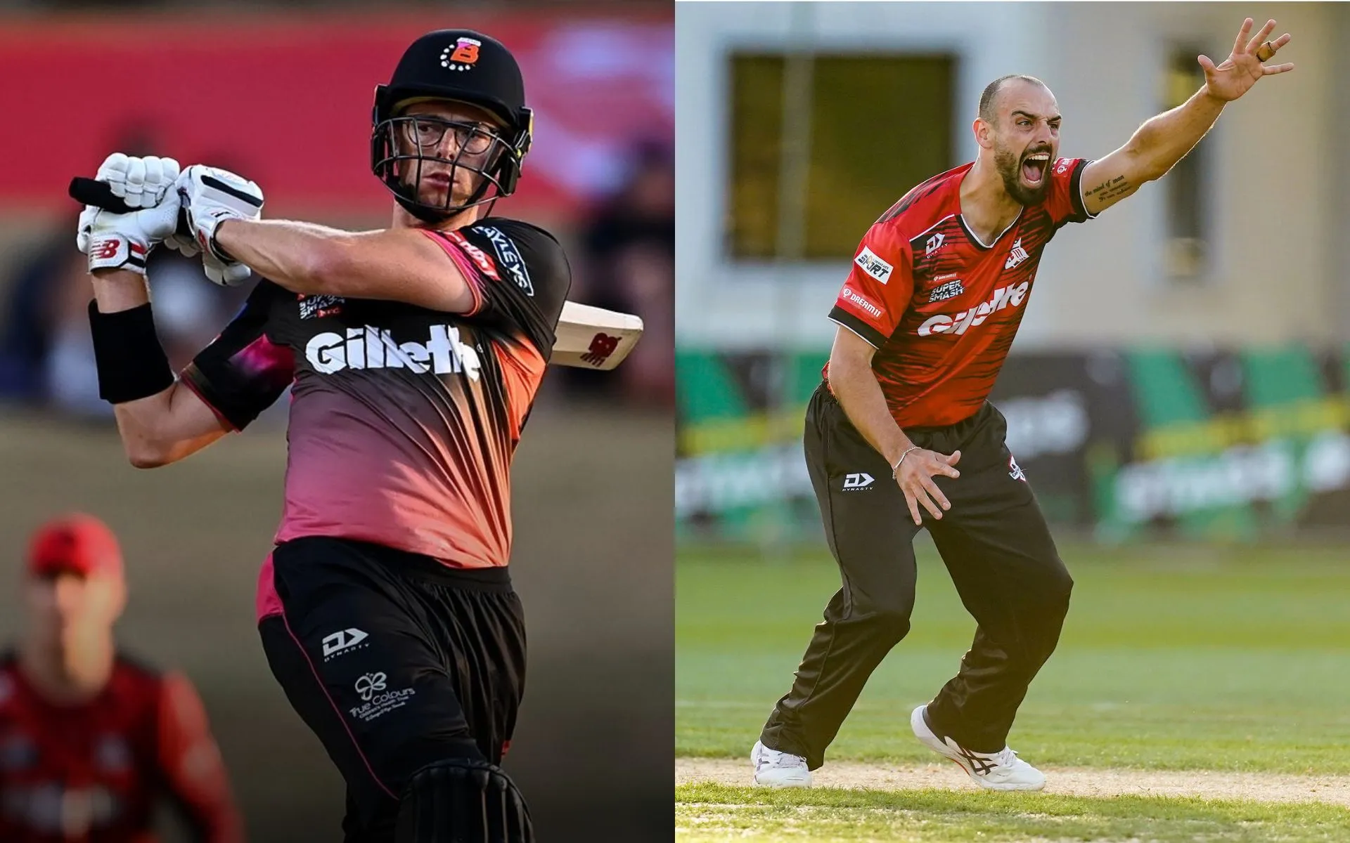 Mitchell Santner and Daryl Mitchell (Source: @SuperSmashNZ/X.com)