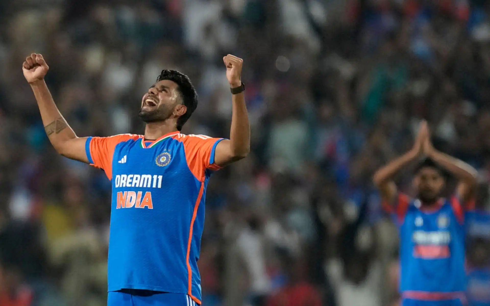 Harshit Rana in 4th T20I (Source: AP Photos)