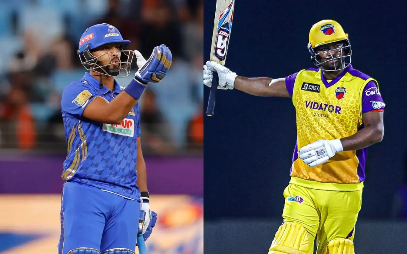 Sharjah Warriorz will meet MI Emirates for the second time in ILT20 2025 [Source: @MIEmirates/X.com]