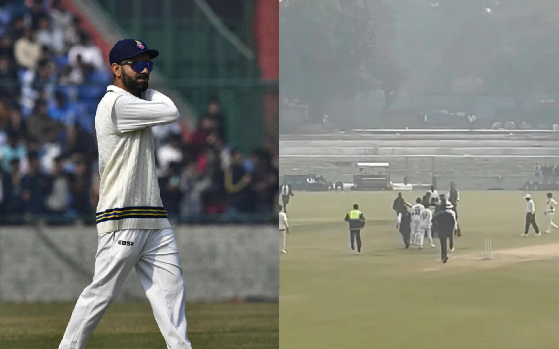 Virat Kohli fans invaded the field (Source:@aman_saxena_03,x.com)