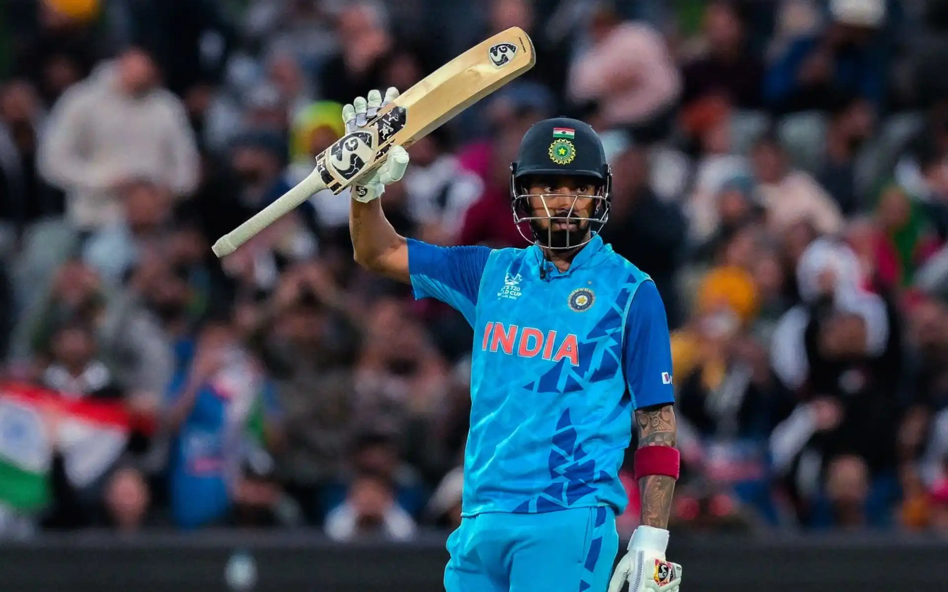 KL Rahul for India [Source: @theUpadhyay_ji/x.com]