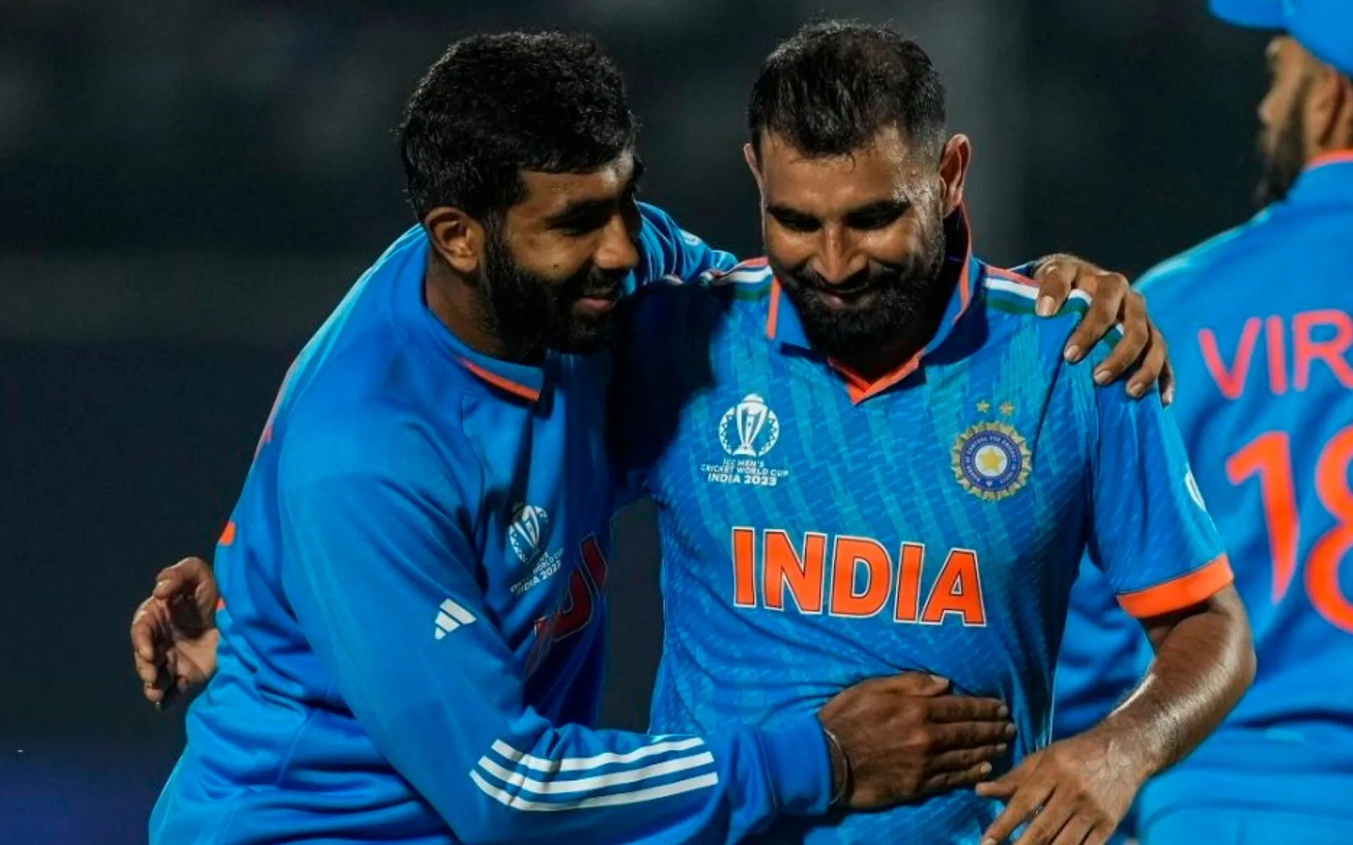 Jasprit Bumrah and Mohammed Shami last played ODIs during the 2023 World Cup. [Source: @rohitjuglan/X]