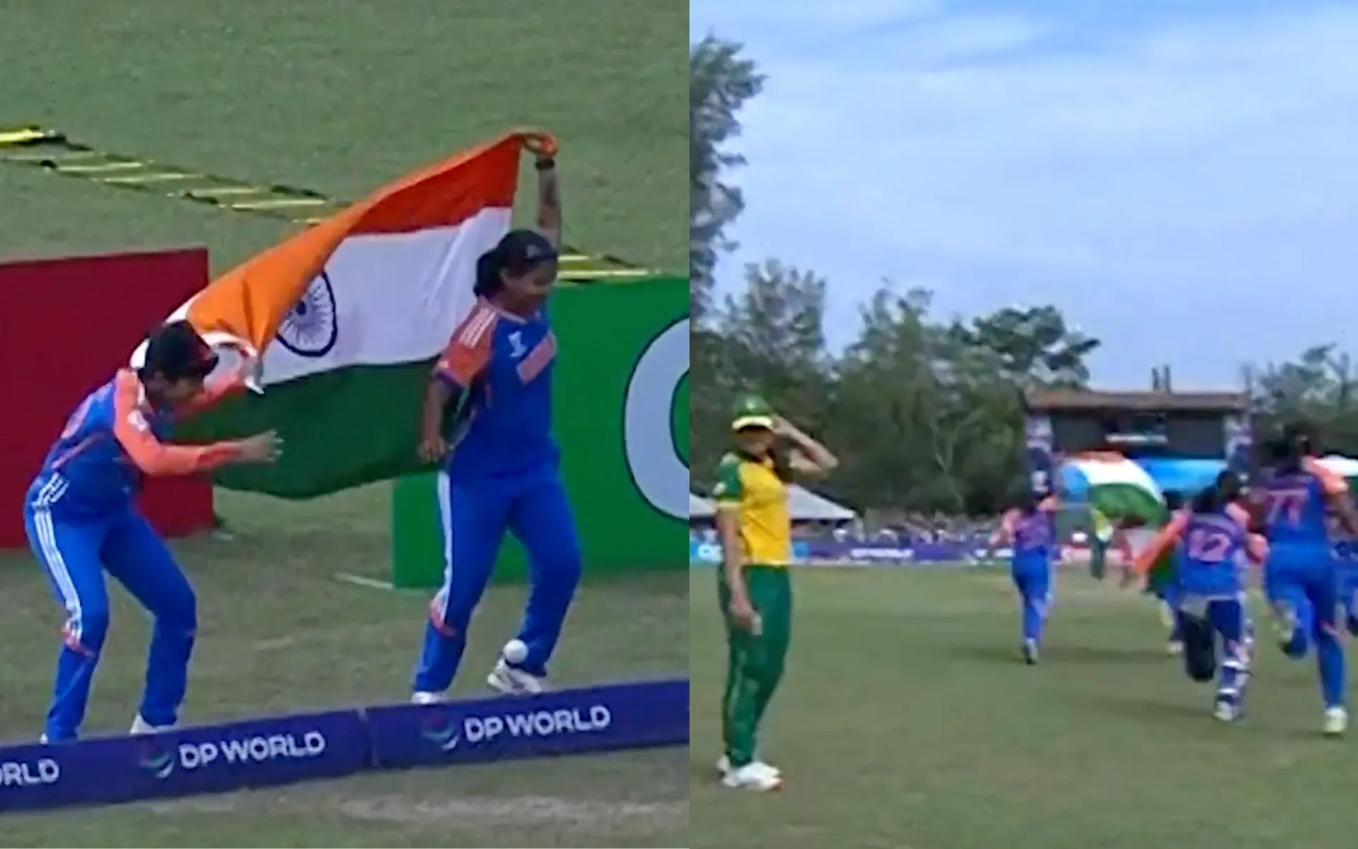 India celebrate victory (Source: @starsportsindia/X.com)