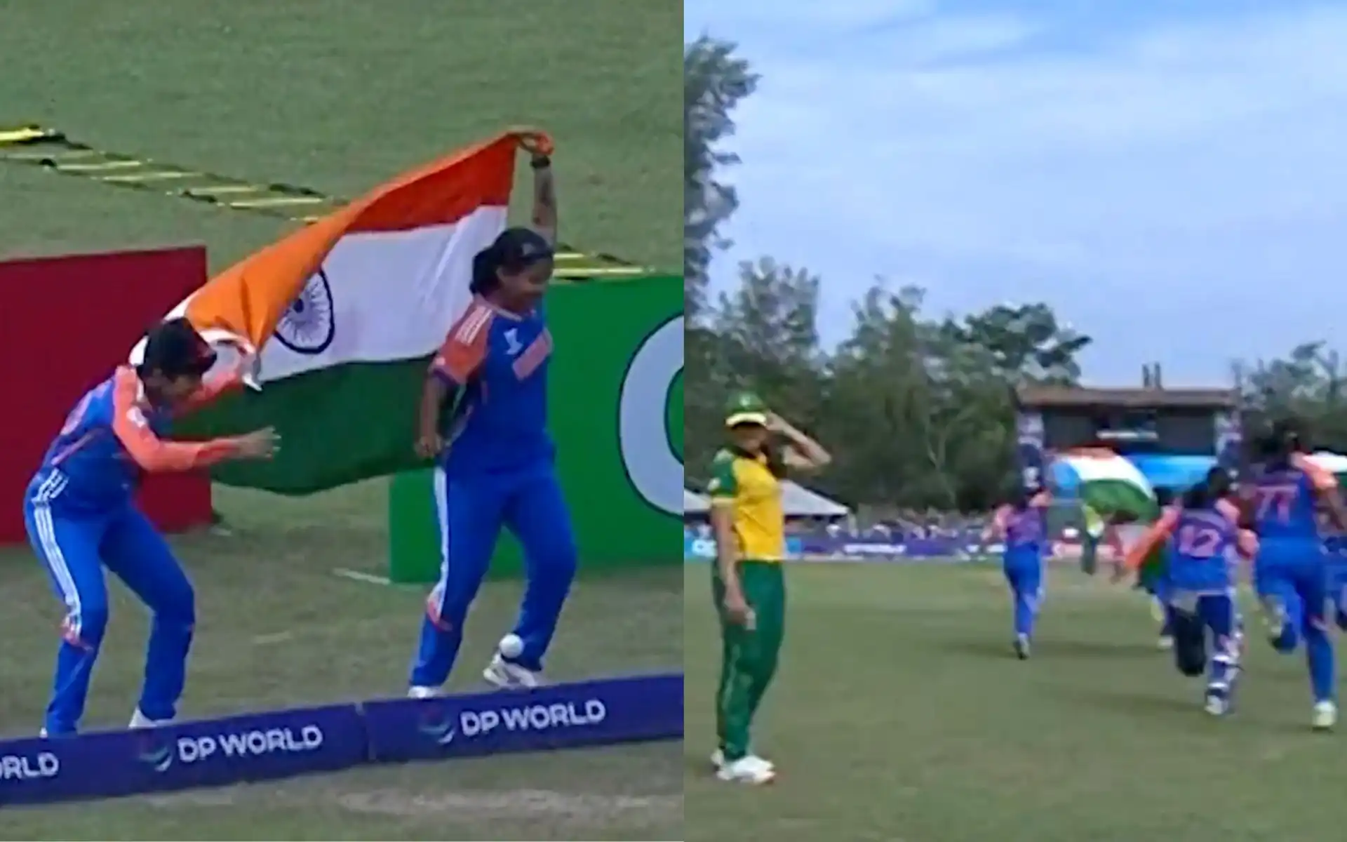 India celebrate victory (Source: @starsportsindia/X.com)